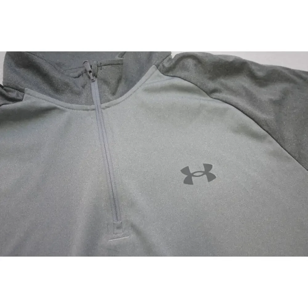 Under Armour 1/4 Zip Jacket Performance Loose‎ Athletic Gray Mens Sz XL